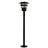 Nordlux Vejers Lampadaire extérieur Métal et Verre Noir | IP54 - Convient pour E27