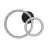 Eglo Plafonnier Calliera Acier Noir Dorée 12W 1500lm - 840 Blanc Froid | IP20 - Dimmable 