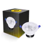 Bright Choice Downlight LED Rond Inclinable 12W 960lm 60D - 930 Blanc Chaud | 110mm - Diamètre 90mm - UGR <19