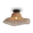 Good&Mojo Plafonnier Ibiza Bambou Brun S | Convient pour 1x E27 