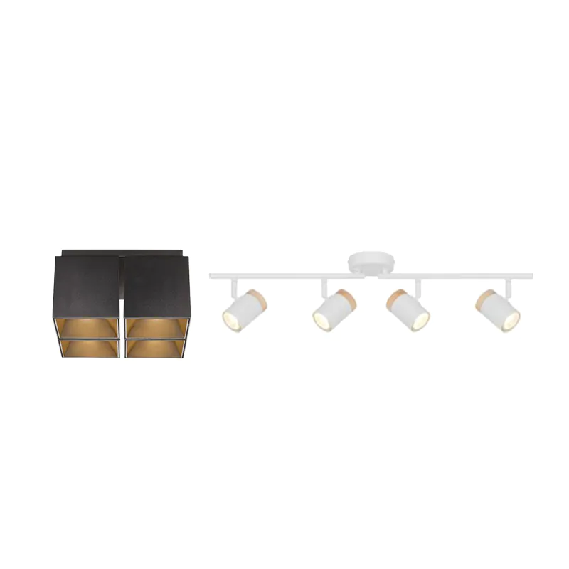 Plafondlamp 4 spots