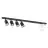 Emibig Plafondlamp Baster Staal Zwart | Geschikt voor 4x GU10 - Max 8W, 1x E14 - Max 10W