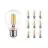 Voordeelpak 10x Noxion Lucent LED Filament 7W 827 A60 E27 Helder | Zeer Warm Wit - Vervangt 60W