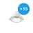 Voordeelpak 15x Noxion LED Downlight Apollo 9W 1100lm 60D - 830 Warm Wit | 145mm - UGR 