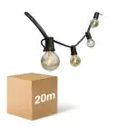 D'Lite LED Prikkabel Sparkl 20m 4W 250lm - 827 Zeer Warm Wit | IP44 - 5x Koppelbaar