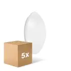 Voordeelpak 5x Ledvance Surface Circulair 250 Wit 13W 920lm - 830 Warm Wit | met Sensor - IP44 - Vervangt 2x13W
