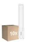 Voordeelpak 10x Philips CorePro PL-L LED Lamp HF 8W - 840 Koel Wit | 4-Pin - Vervangt 18W