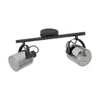 Eglo Plafondlamp Berregas Staal Zwart Chroom | IP20 - Geschikt voor 2x E27 